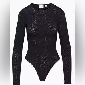 Babaton Black Long Sleeve Bodysuit